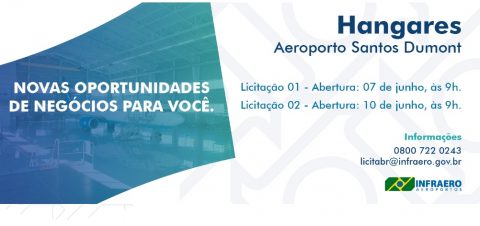 Infraero vai licitar duas áreas no Aeroporto Santos Dumont, no Rio