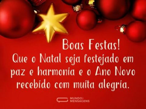 Feliz Natal e Boas Festas