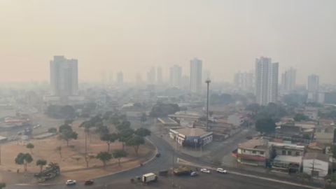 Fumaça provoca cancelamento de voos no Aeroporto Internacional de Goiânia